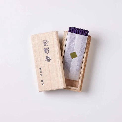 KOSAIDO KYOTO – Murasakino no Yūgiri Incense Premium Paulownia Box – 30 Stick Set