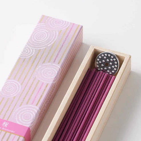 KOSAIDO KYOTO – Sakura Incense Sticks (40 Sticks) with Aluminum Holder