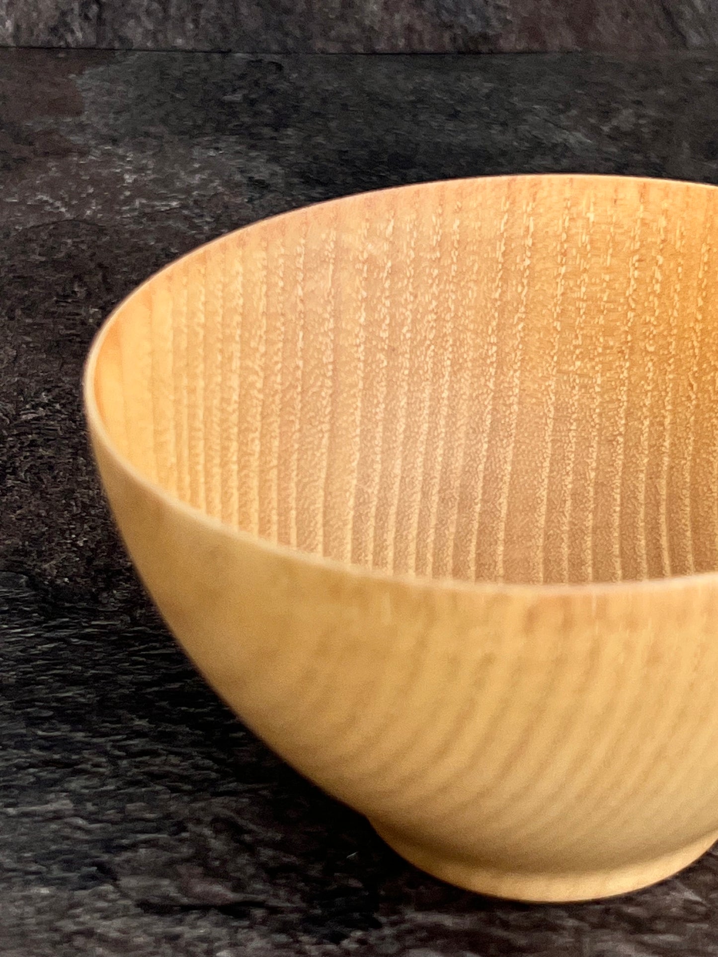 Keyaki wood bowl -yon-