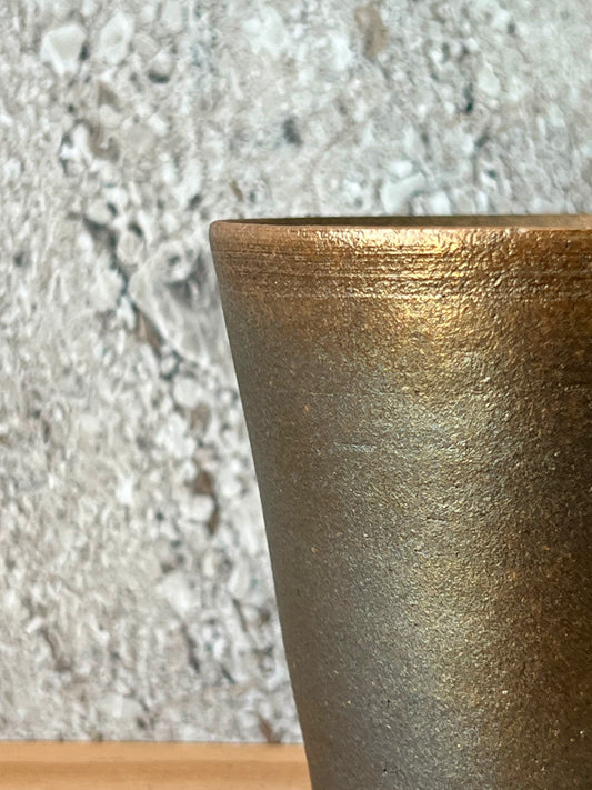 Bin Akiyama – Carbon-Fired Ceramic Cup (Kasama Ware)