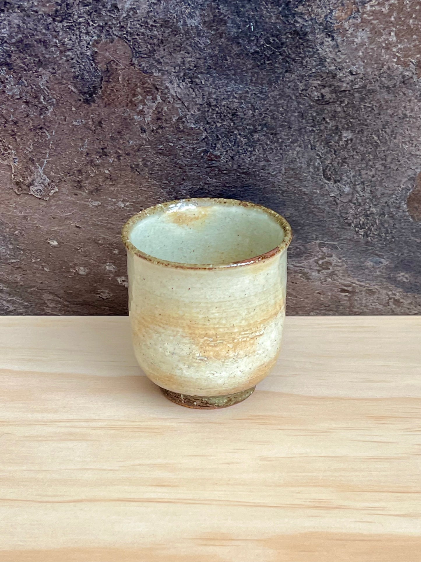 Kasama ware cup by "Certified Traditional crafts" Yoshinobu Tanano