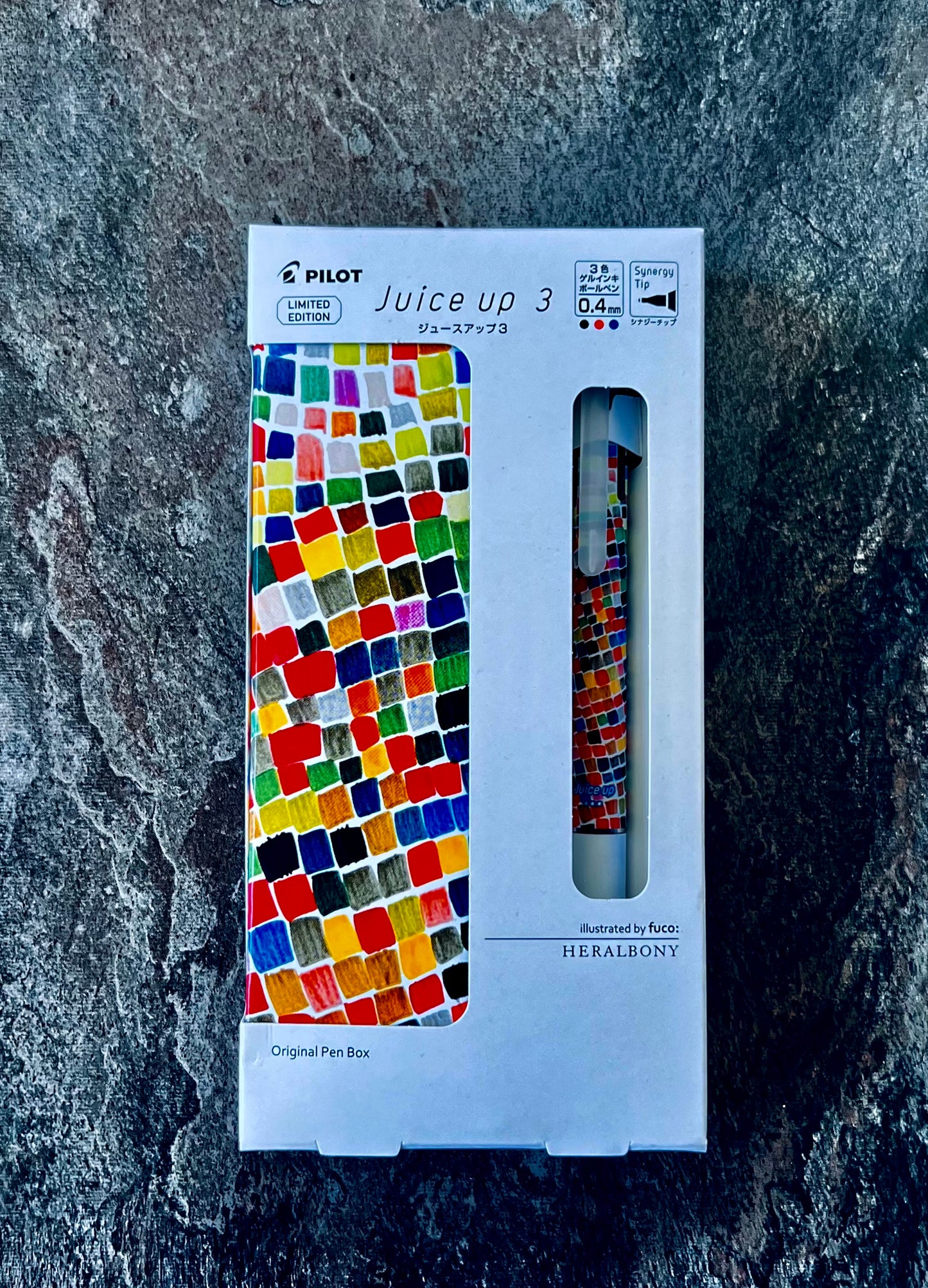PILOT Limited Edition 3-Color Gel Pen – Juice Up 3 × HERALBONY "Hajimeteno Shikaku" (by Fuco)