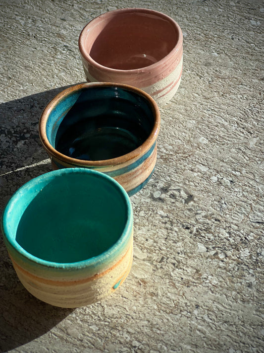 Mino Ware Ceramic Espresso and Piccolo Cup