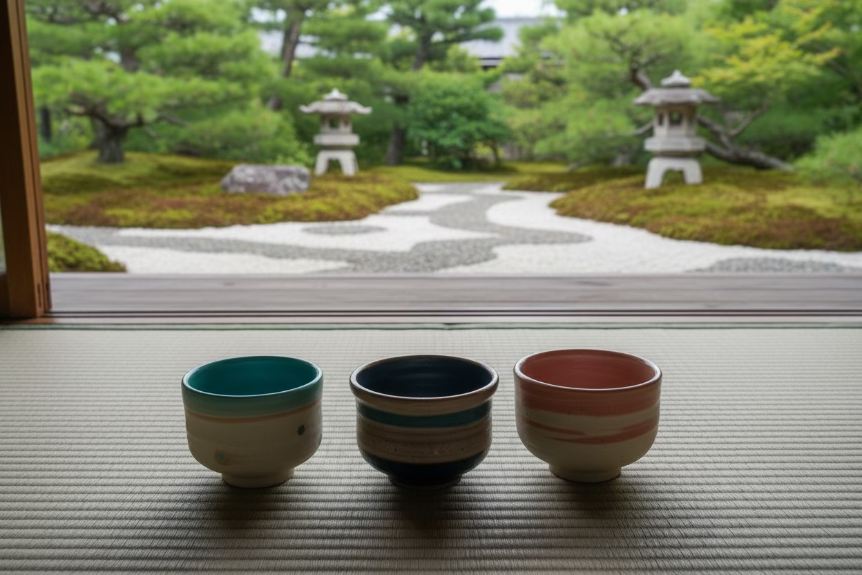 Mino Ware Ceramic Espresso and Piccolo Cup