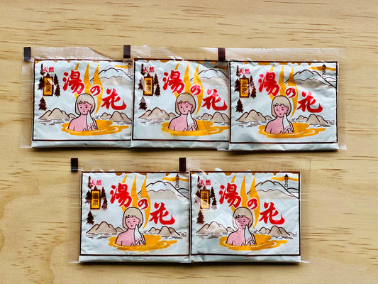 Japanese Onsen Bath Salts "Yunohana" from Hida Hot Springs - Pack of 5