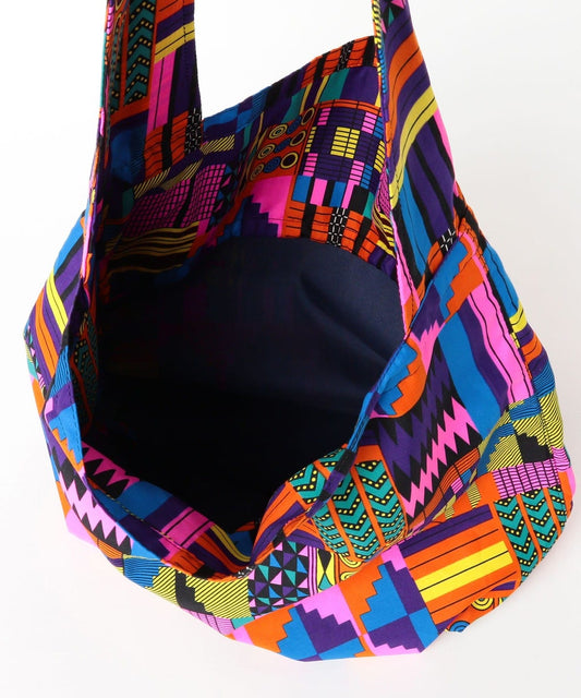 bPr BEAMS Batik Shoulder Eco Bag 2025 – PINK/CRAZY – One Size