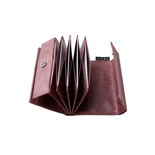 Situs Minimalist Wallet – Made with Tyvek® "Dark Red"
