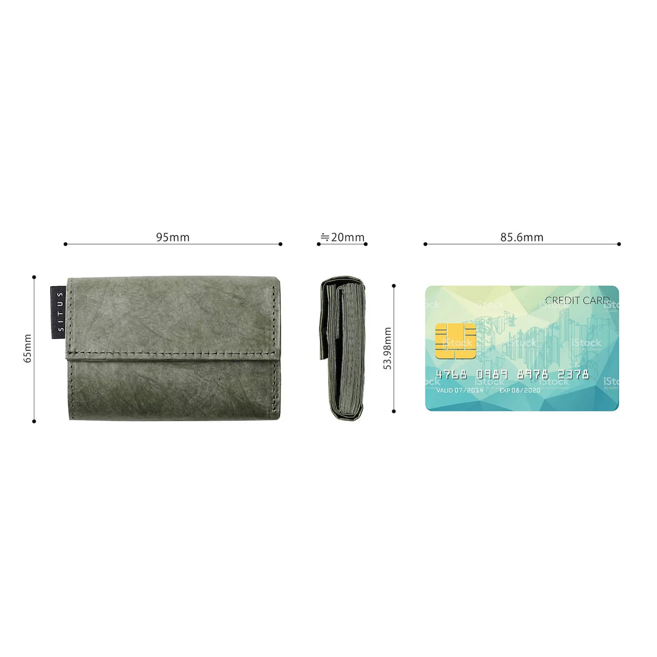 Situs Minimalist Wallet – Made with Tyvek® "Black"