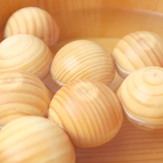 Hinoki bath “onsen” Balls (Set of 5)