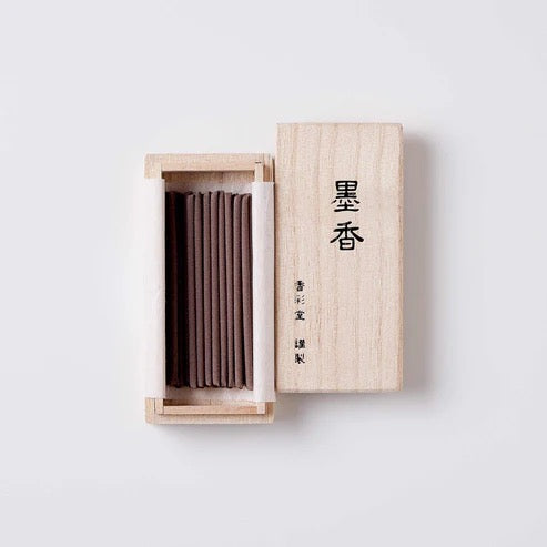KOSAIDO KYOTO – Ink (Sumi) Incense Premium Paulownia Box – 30 Stick Set