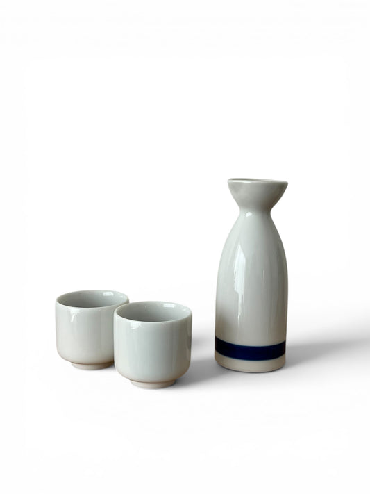 Janome Sake Set (Tokkuri 180ml & Ochoko Cups) – Mino Ware