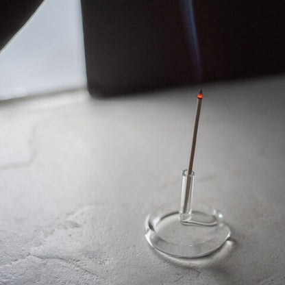 amabro TWO TONE Glass Incense Holder “White”