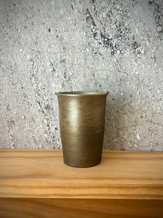 Bin Akiyama – Carbon-Fired Ceramic Cup (Kasama Ware)