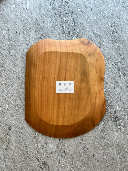 Wooden plate "Cherry Wood” – 58-Year-Old Aged Grace & Natural Beauty