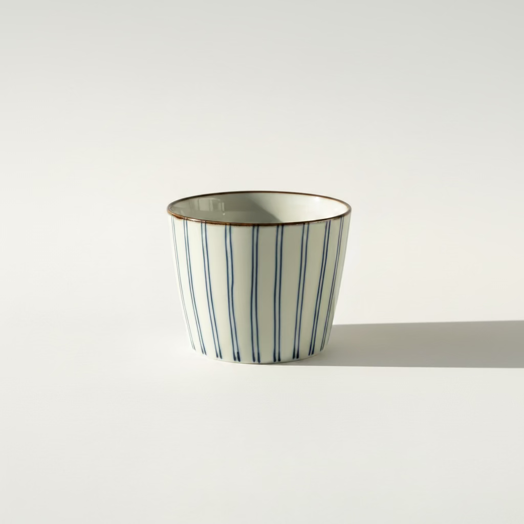 The Art of Indigo Modern Hasami Ware Cup "Tokusa Pattern"