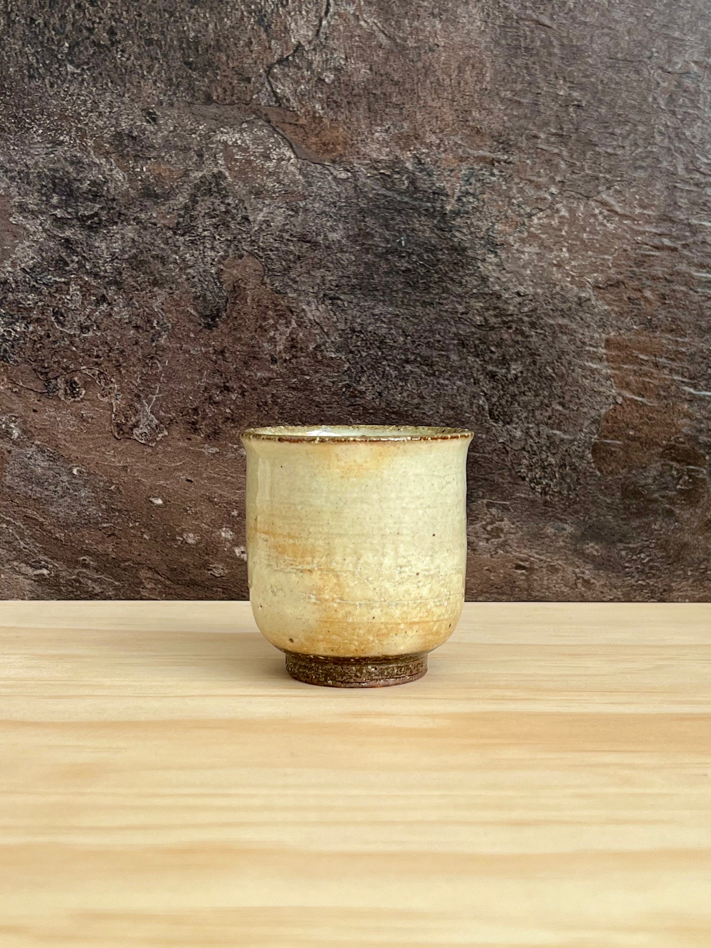 Kasama ware cup by "Certified Traditional crafts" Yoshinobu Tanano