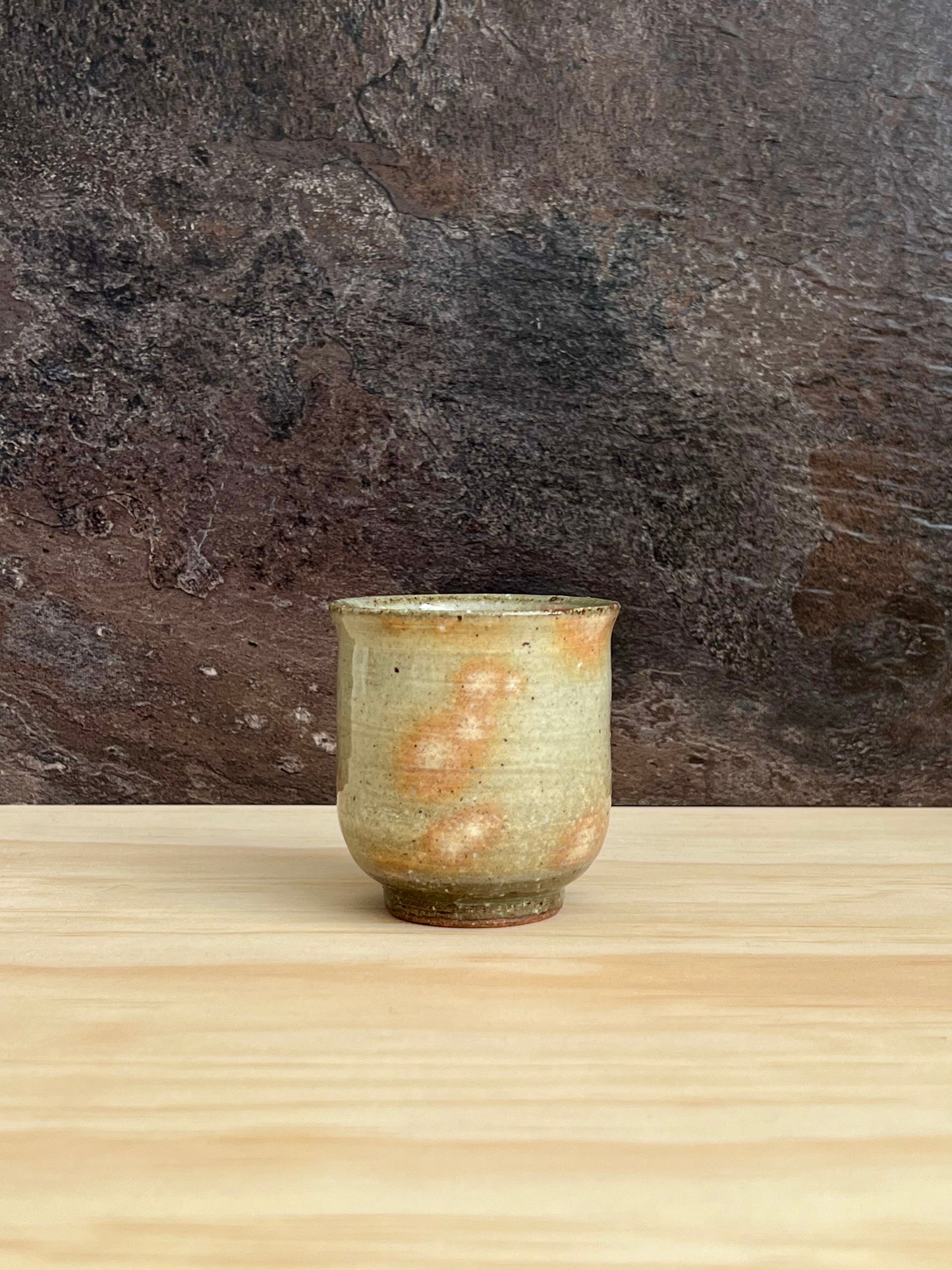 Kasama ware cup by "Certified Traditional crafts" Yoshinobu Tanano