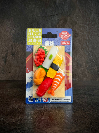 IWAKO Puzzle Erasers – Sushi Set