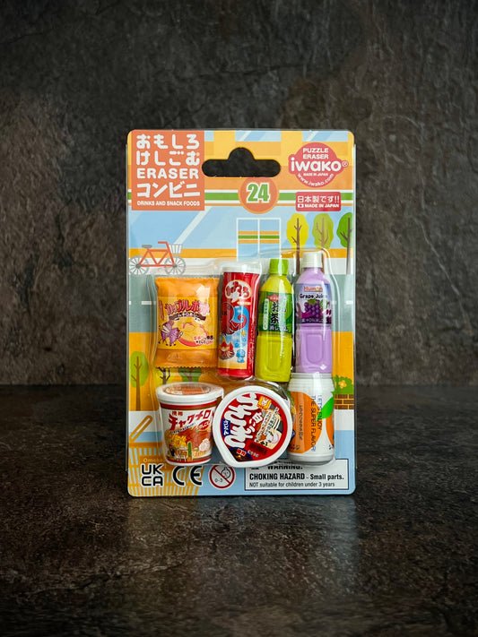 IWAKO Puzzle Eraser - Convenience Store Set