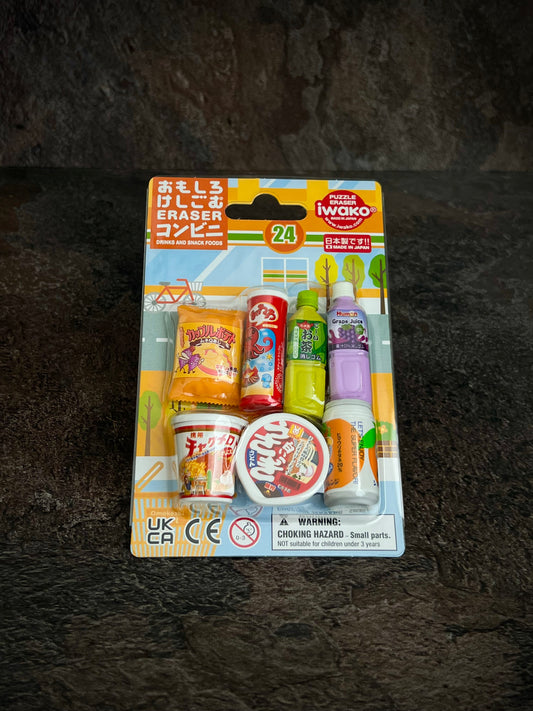IWAKO Puzzle Eraser - Convenience Store Set