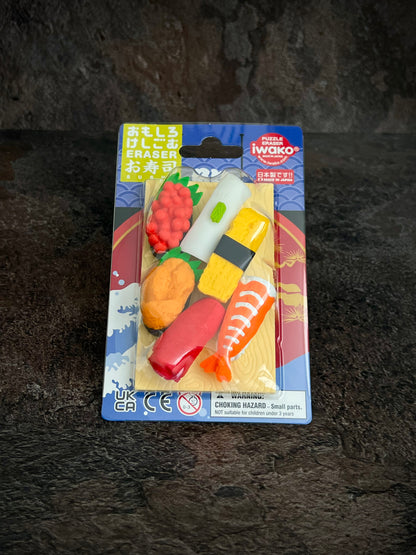 IWAKO Puzzle Erasers – Sushi Set