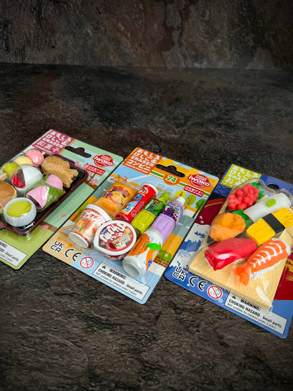 IWAKO Puzzle Erasers – Sushi Set