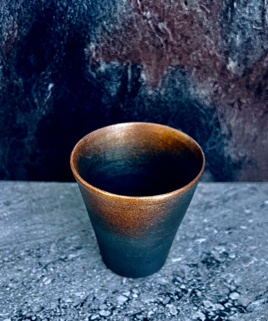 Bin Akiyama – Carbon-Fired Ceramic Cup (Kasama Ware)