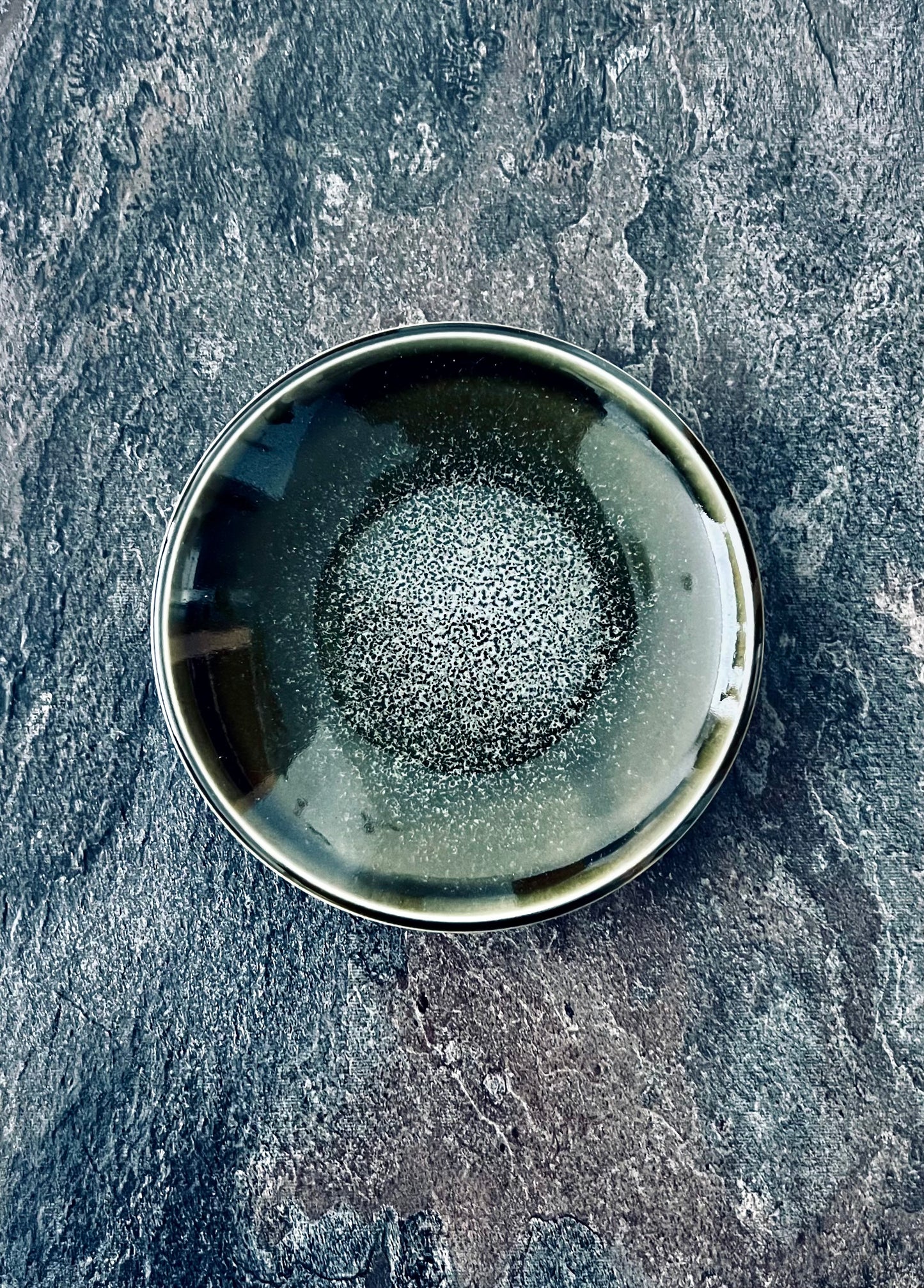 Mino Ware Small Plate – Oribe-Inspired Crystal Glaze