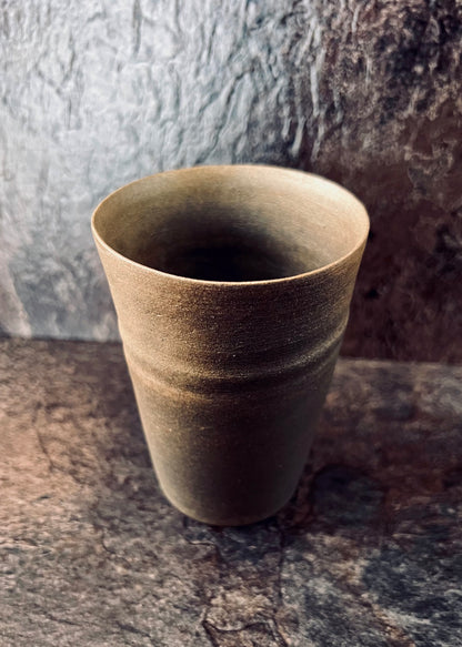 Bin Akiyama – Carbon-Fired Ceramic Cup (Kasama Ware)