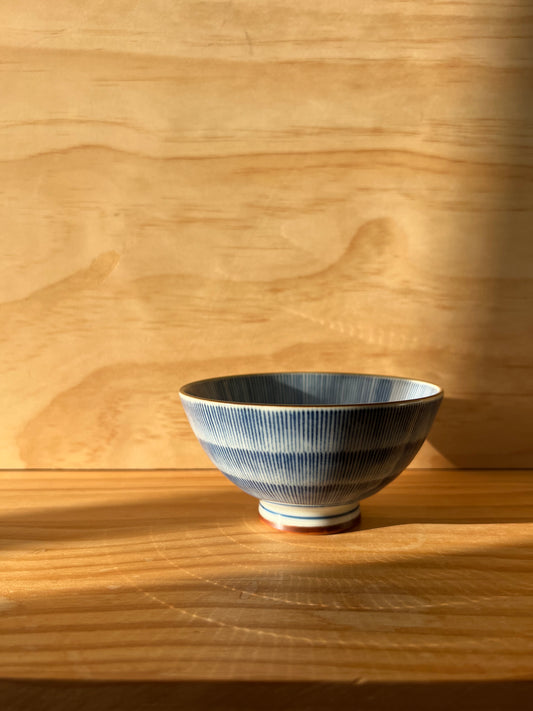 Arita-yaki Bowl “Shizunami” | Japanese Blue & White Bowl 12cm