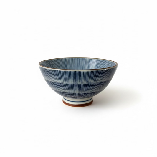 Arita-yaki Bowl “Shizunami” | Japanese Blue & White Bowl 12cm
