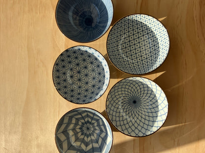 Arita-yaki Bowl “Shizunami” | Japanese Blue & White Bowl 12cm