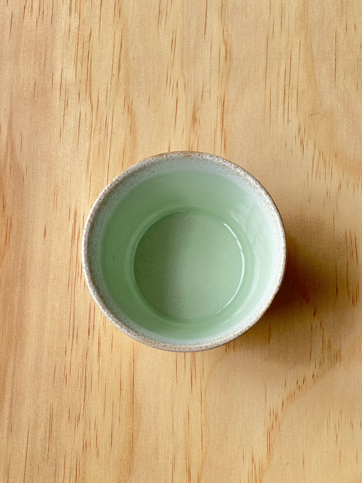 Mino ware Japanese ceramic cup / Green