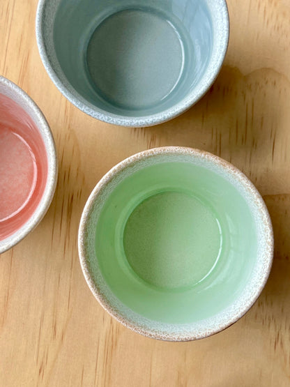 Mino ware Japanese ceramic cup / Green