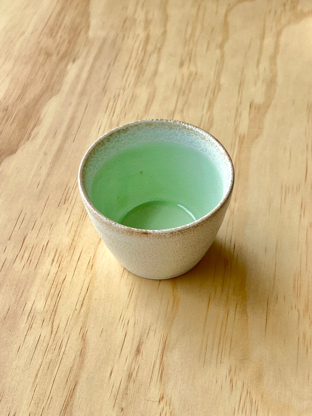 Mino ware Japanese ceramic cup / Green