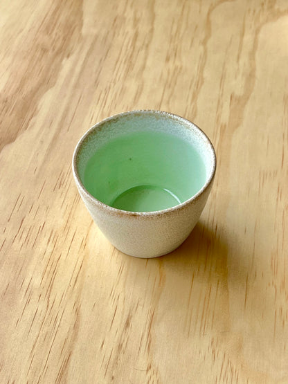 Mino ware Japanese ceramic cup / Green