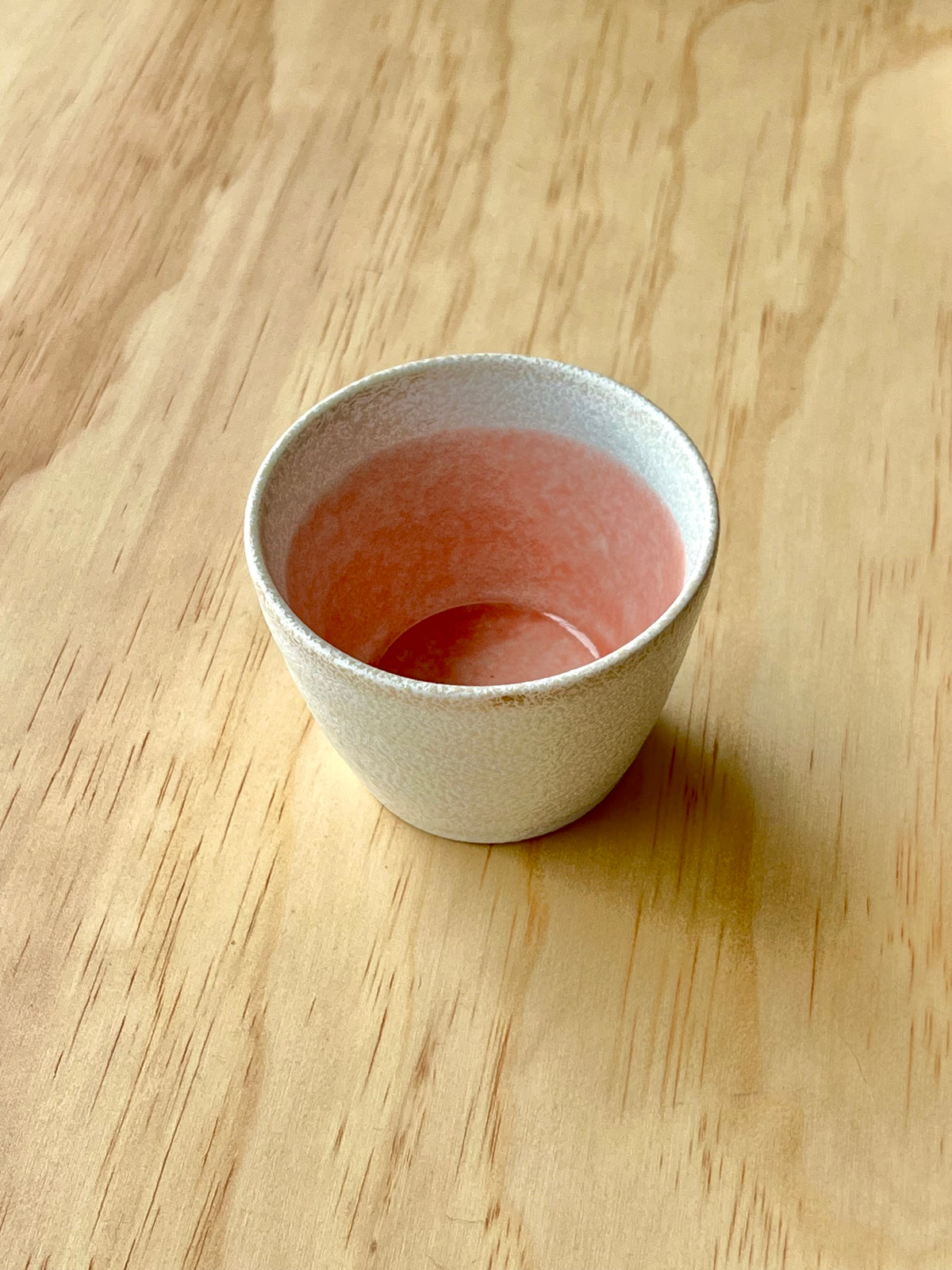 Mino ware Japanese ceramic cup / Pink