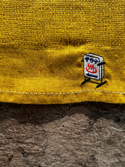 TOTO NOI – MOKU Light Sauna Towel with Stove Embroidery (Made in Imabari)