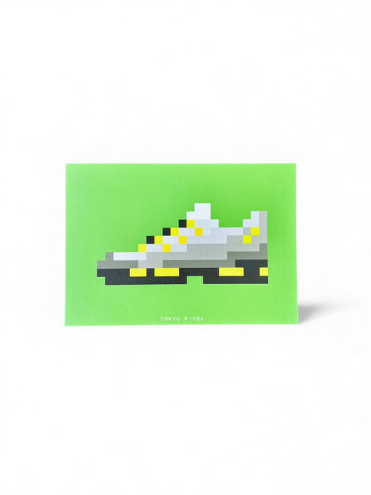 8-bit Sneaker Postcard – Design by Makoto Oozu / Tokyo Pixel