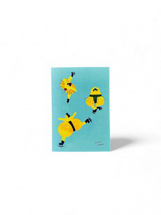 Postcard by tupera tupera – “Sumo Skater”