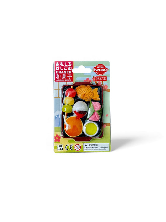 IWAKO Puzzle Erasers – Japanese Sweets Set