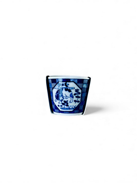 Blue & White Komon Flower Bonsai – Cat / Mint