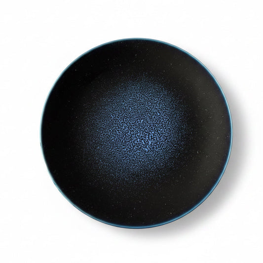Mino Ware Plate  (Diameter 215mm) – Lapis Blue Crystal Glaze