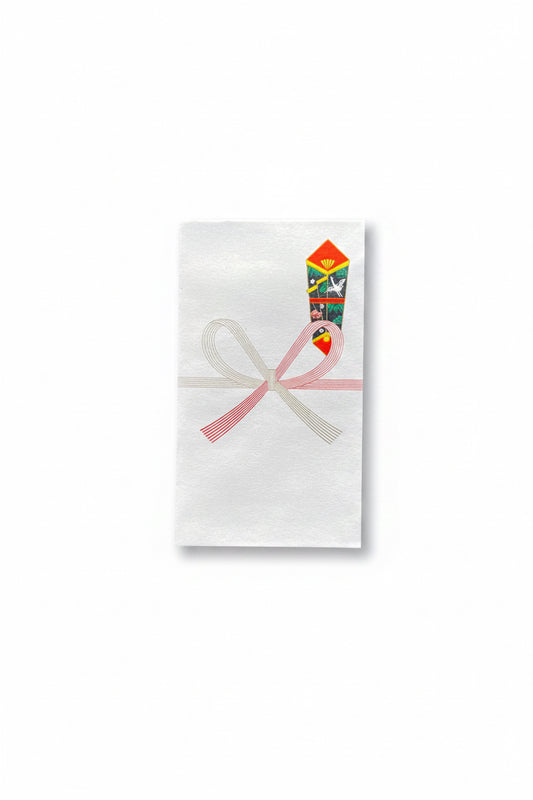 Japanese Pochi-bukuro Mini Envelopes | Traditional Crane & Mizuhiki Design