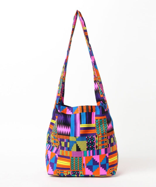 bPr BEAMS Batik Shoulder Eco Bag 2025 – PINK/CRAZY – One Size