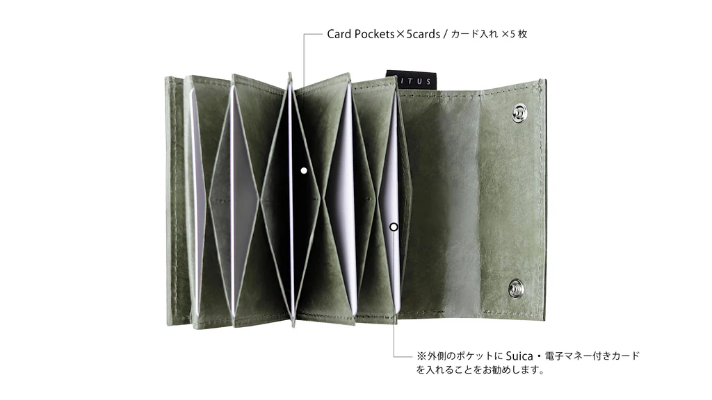 Situs Minimalist Wallet – Made with Tyvek® "Dark Red"